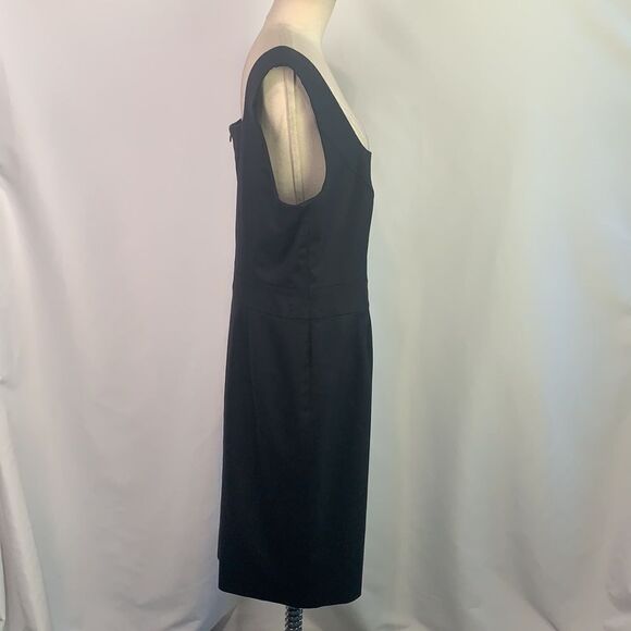 Escada black virgin wool blend sheath dress - Picture 4 of 8